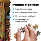Buy now Buffalo Games - 500 Piece Jigsaw Puzzle Angelo Bonito Autumn Lake House, Made in USA, Premium Recycled Board, Full-Color Poster at indiglob india