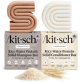 Buy now Kitsch Rice Water Shampoo & Conditioner Set â€“ Solid Shampoo & Conditioner Bar with Protein for Hair Growth, Strengthening Hair & Damage Repair â€“ Paraben, Sulfate & Silicone Free â€“ 2 Pack at indiglob india