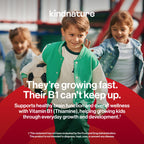 kindnature Vitamin B1 Gummies 500mg – High Potency Thiamine Supplement for Energy, Focus & Nervous System – Vegan, Non-GMO Chewable B1 Vitamins for Adults & Kids – Natural Strawberry Flavor – 60 Ct