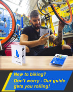 Bike Tire Repair Kit, Bicycle Inner Tube Patch Kit with 4 PCS Tire Repair Glue, 18 PCS Tube Patches & 2 PCS Tire Levers – Portable Case for Bicycle & Inflatable Tubes (Upgrade Suit)