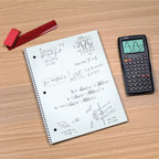 Oxford Spiral Notebook 2 Pack, 1 Subject School Pads, 3-Hole Punch, 5 x 5 Inch Graph Paper, 8-1/2 x 10-1/2 Inches, Black Covers, 70 Perforated Sheets (65214)
