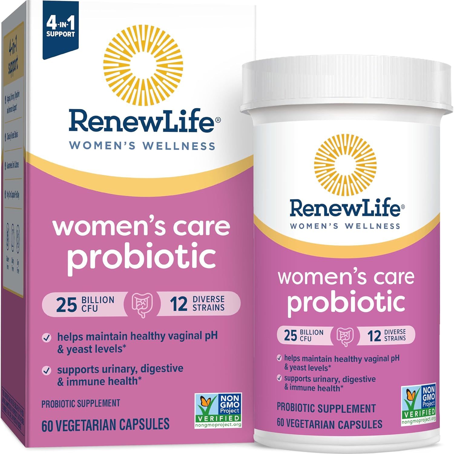 Buy now Renew Life Women's Probiotic Capsules, Supports pH Balance for Women, Vaginal, Urinary, Digestive and Immune Health, L. Rhamnosus GG, Dairy, Soy and Gluten-Free, 25 Billion CFU - 30 Ct 60 Count (Pack of 1) 25 Billion CFU at indiglob india