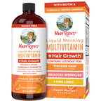 MARYRUTH'S Liquid Multivitamin + Hair Growth, Clinically Thicker Hair, 15oz | Clinically Tested in Women for Thicker Hair & Facial Wrinkles, Biotin 10000mcg, Lustriva Hair Growth Supplements, Skin Care