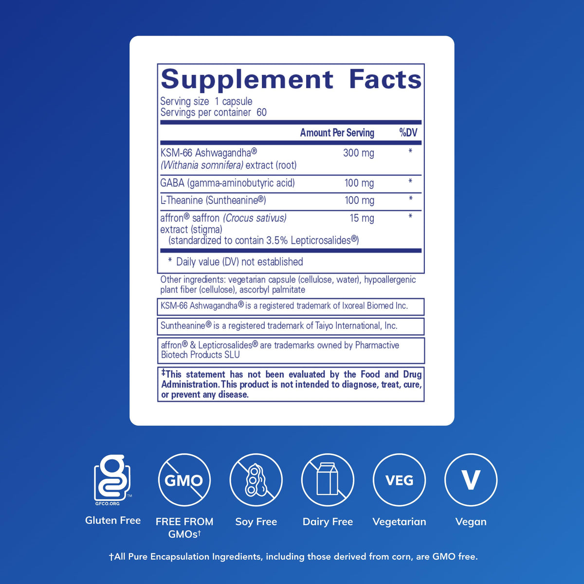 Pure Encapsulations Daily Calm, 60 Capsules