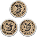 Honest Amish Beard Balm Leave-in Conditioner - Made with only Natural and Organic Ingredients - 2 Ounce Tin | Shea Butter, Coconut Oil & Argan Oil Blend Softens and Conditions for Smoother Daily Beard Styling