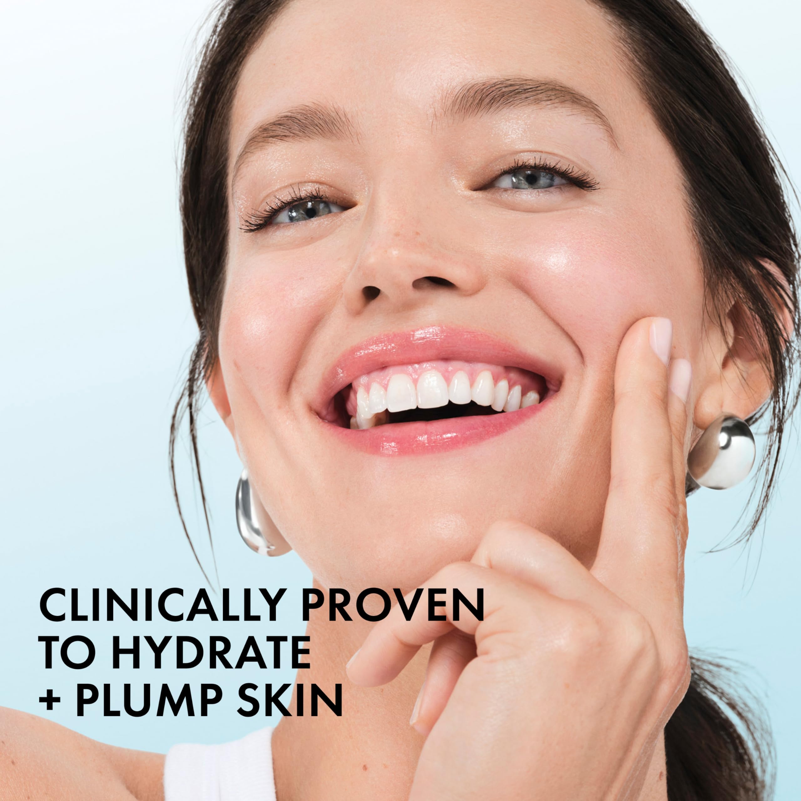 Vichy Mineral 89 Booster, Pure Hyaluronic Acid Serum for Face with Polyglutamic Acid for Skin Barrier Repair, Plumps & Hydrates, Lightweight Hydrating Serum, Oil-Free, Non-Sticky