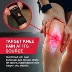 MUELLER Sports Medicine Adjustable Knee Brace, Knee Support for Arthritis Pain, Knee Sprains, ACL, MCL Joint Instability & Injury Recovery, Compression Stabilizer for Walking, Running, Sports & Daily Activities, One Size Fits Most