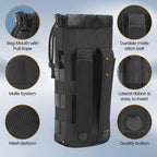 Buy now Molle Water Bottle Holder, Upgraded 1000D Nylon Tactical Molle Water Bottle Pouch, Sports Water Bottle Bag Bottom Mesh Lining Hydration Carrier for Camping, Climbing, Hiking and Travelling at indiglob india