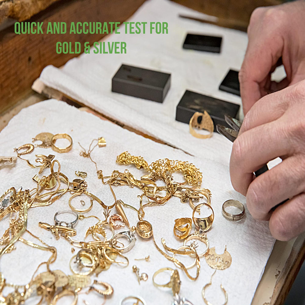 Gold Silver Jewelry Tester Appraisal Kit 10K 14K 18K 22K 24K Platinum Palladium Test Precious Metals 999 925 Scrap