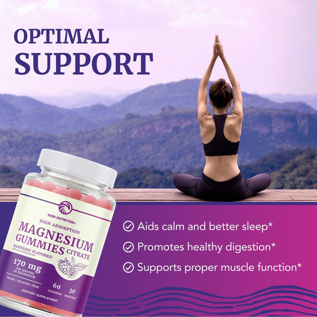 Magnesium Citrate Gummies, Extra Strength for Calm, Relaxation & Digestion