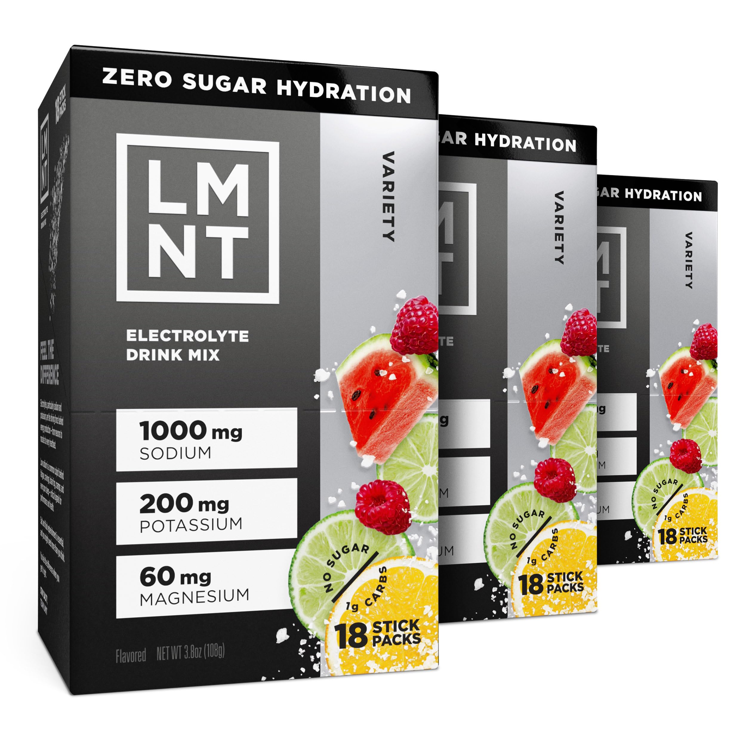 Buy now LMNT Zero Sugar Electrolytes - Variety Pack | Drink Mix | 12-Count at indiglob india