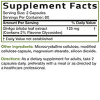 Bronson Ginkgo Biloba Extra Strength Brain & Memory Support 120 Capsules | Vegetarian, Non-GMO, Gluten Free, Soy Free, Memory, Cognitive & Brain Health Support