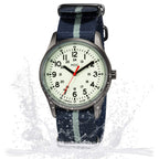 Buy now Infantry Mens Military Field Watch,Luminous Glow in The Dark Dial,Analog Tactical Wristwatch w/ 12/24 Hr Time,Japanese Quartz Movement,Slip-Thru Nylon Band,Reliable Work Watch for Men at indiglob india