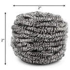 12 Pack Stainless Steel Scourers by Scrub It – Steel Wool Scrubber Pad Used for Dishes, Pots, Pans, and Ovens. Easy scouring for Tough Kitchen Cleaning.
