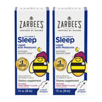 Zarbee's Kids Sleep Supplement Liquid with 1mg Melatonin; Drug-Free & Effective; Easy to Take Natural Berry Flavor for Children Ages 3 and Up; 1 Fl Oz Bottles,(Pack of 4)