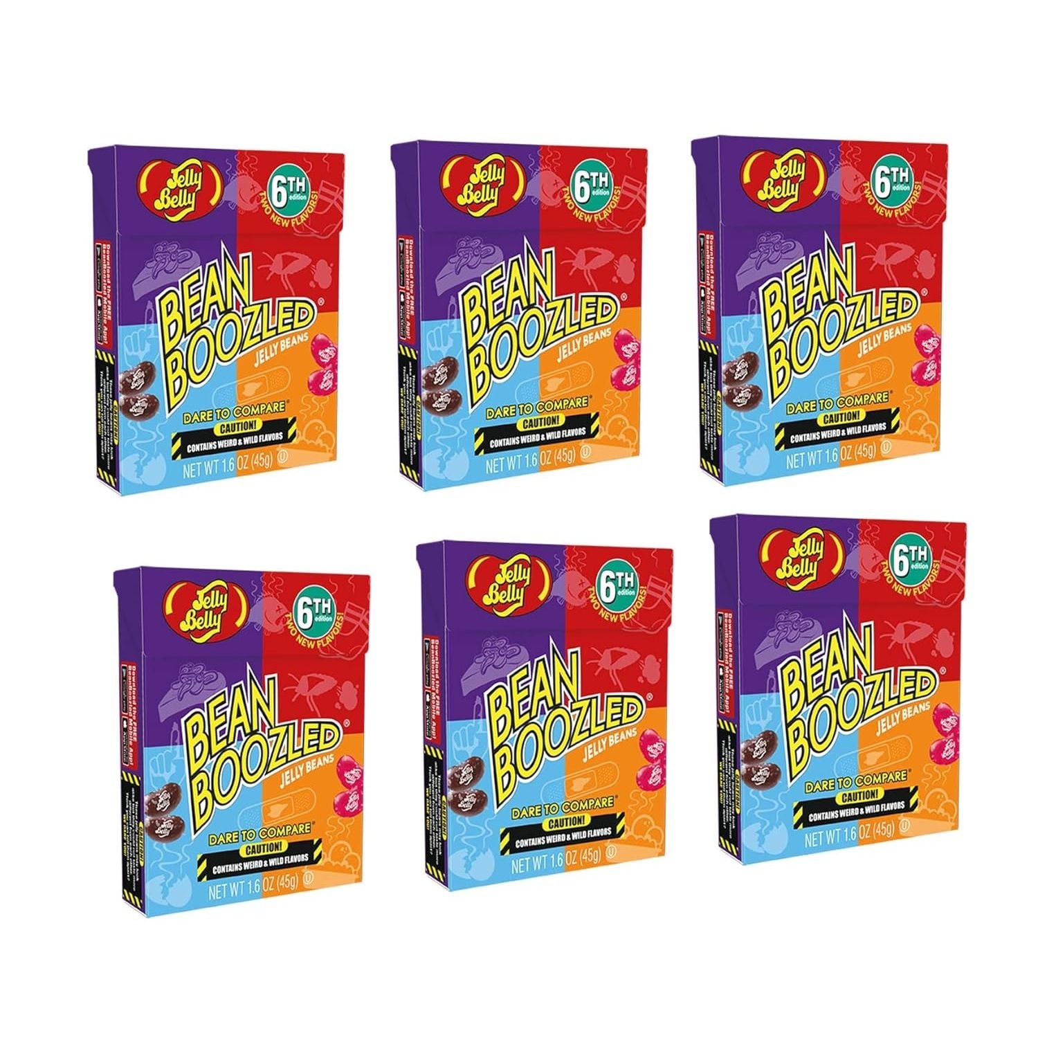 Buy now BeanBoozled 6th Edition Jelly Beans - 1.6 oz box - 6 Pack 1.6 Ounce (Pack of 6) Bean at indiglob india