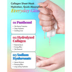 DERMAL 24 Combo Korean Essence Sheet Mask Variety Pack, Collagen & More | 24 individually wrapped essence masks - collagen, hyaluronic, vitamin, snail, aloe, green tea, pearl, charcoal & more