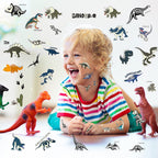 Zonon Dinosaur Glow Temporary Tattoos for Kids Luminous Waterproof Sticker