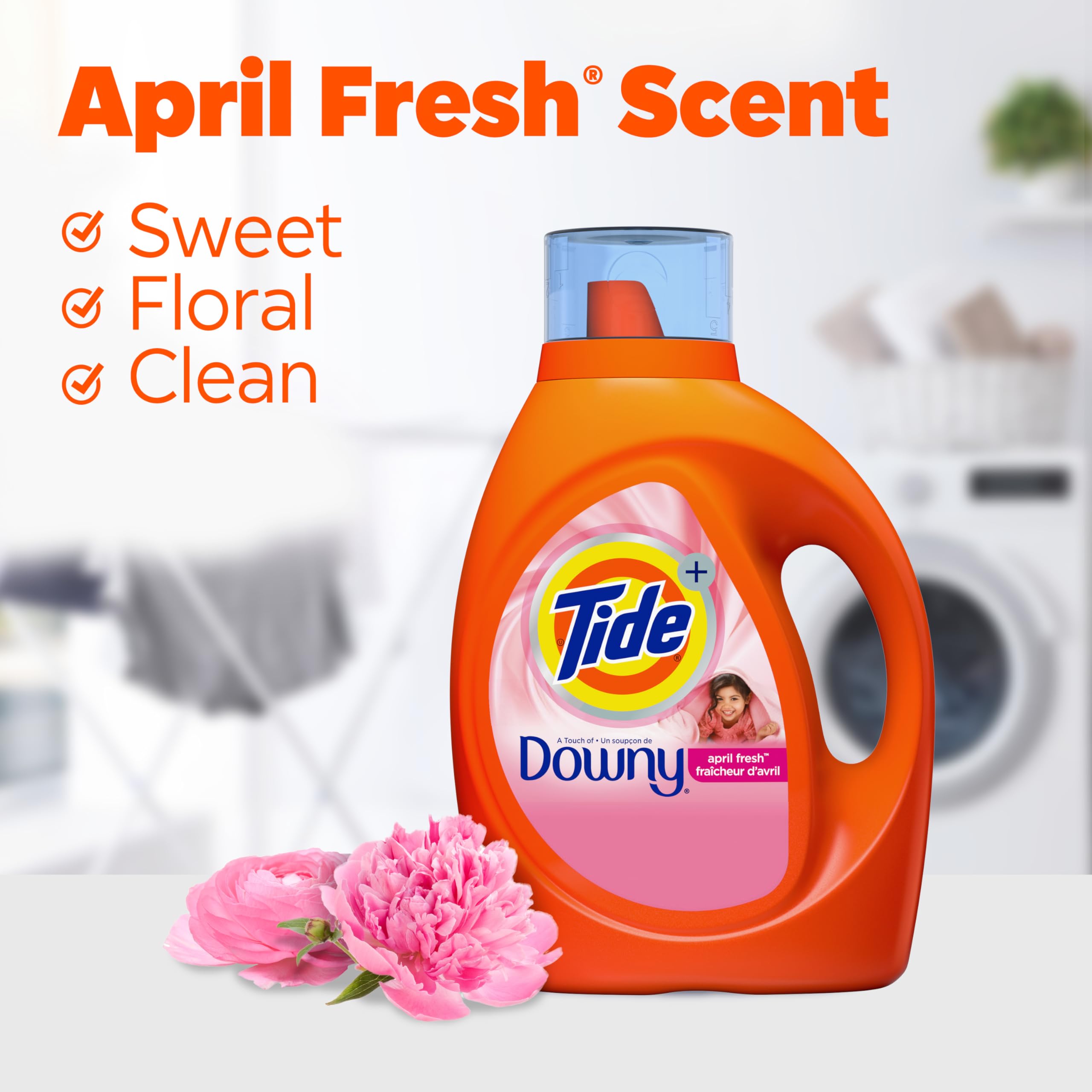 Buy now Tide Plus Boost of Ultra Downy Liquid Laundry Detergent, April Fresh Scent, 84 fl oz, 59 Loads, Laundry Detergent Liquid with Long-Lasting Freshness at indiglob india