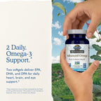 Garden of Life Dr. Formulated Advanced Omega Fish Oil - Lemon, 1,290mg EPA, DHA + DPA in Triglyceride Form, Single Source Omega 3 Supplement for Ultimate Brain & Heart Health, Non-GMO, 60 Softgels