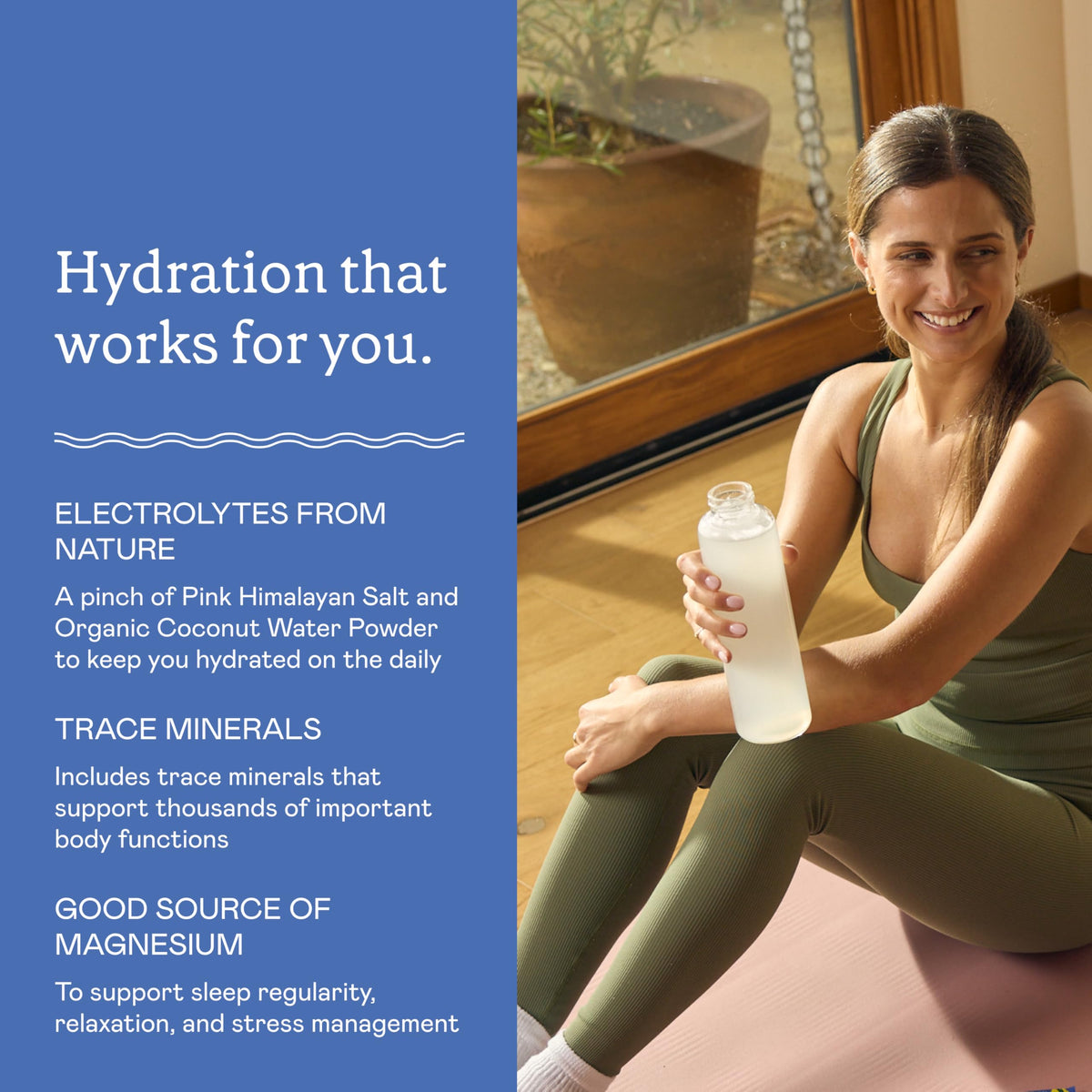 GOODONYA Organic Hydration Electrolyte Drink Mix, Certified Organic Hydration Powder, Non-GMO, Biochecked Glyphosate Free, Low Sugar, Lemonade Flavor, No Artificial Flavors,12 Stick Packs