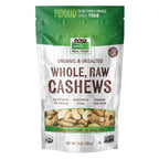 Buy now NOW Foods, Certified Organic Cashews, Whole, Raw and Unsalted, Rich Buttery Flavor, Source of Fiber, Protein and Iron, Certified Non-GMO, 10-Ounce (Packaging May Vary) at indiglob india