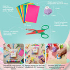 Craft Scissors Set – 26 Pcs, Paper Hole Punch & Decorative Cutting Edges