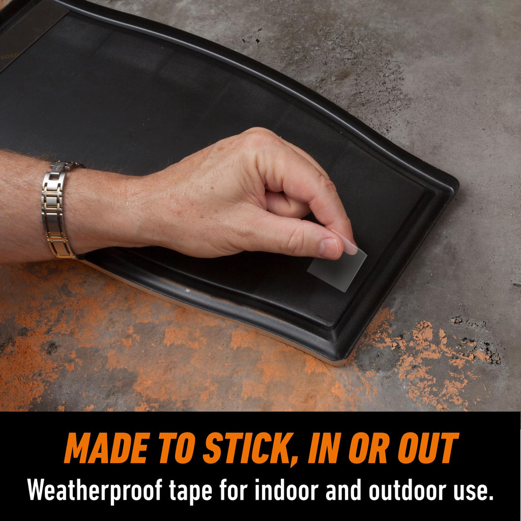 GORILLA Invisible Hold Double Sided Tape, 24 Pre-Cut 1" Mounting Squares