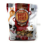 Nylabone Beef Broth Bones for Dogs, 60 Count, 2.6 Lbs