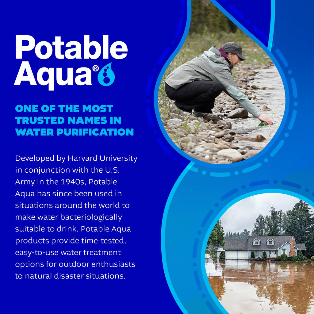 Buy now Potable Aqua Water Purification Tablets With PA Plus - Two 50 count Bottles at indiglob india