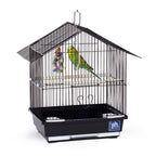 Prevue Pet Parakeet Manor Bird Cage with Handle Easy Storage - Black