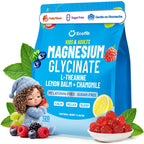 Magnesium Glycinate Gummies 200mg for Kids & Adults, Sugar-Free, 120 Ct