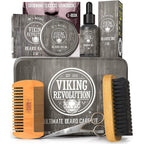 Buy now Viking Revolution - Ultimate Beard Kit - Beard Grooming Kit with Beard Brush, Beard Comb, Beard Balm, Beard Oil, Beard & Moustache Scissors - Gifts for Men at indiglob india