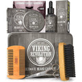 Buy now Viking Revolution - Ultimate Beard Kit - Beard Grooming Kit with Beard Brush, Beard Comb, Beard Balm, Beard Oil, Beard & Moustache Scissors - Gifts for Men Care Kit at indiglob india
