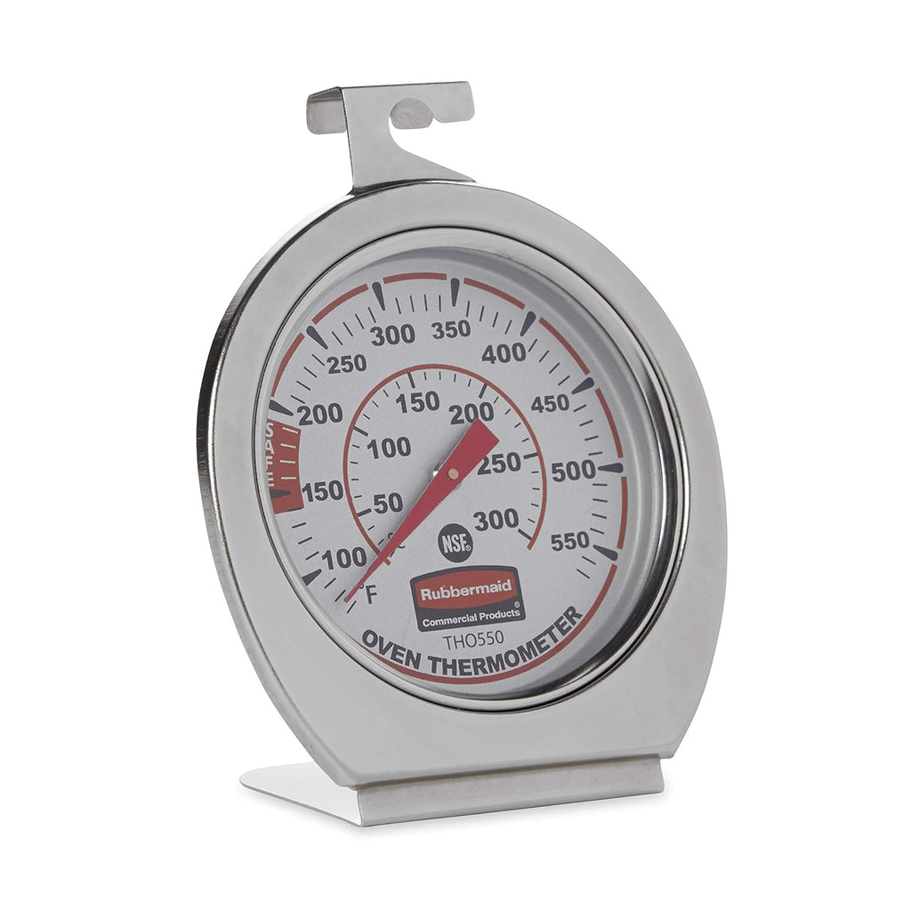 Buy now Rubbermaid Commercial Products Stainless Steel Monitoring Thermometer, Safe for Inside Oven/Grill/Smoker, 60-580°F Range, Easy to Read Food Thermometer For Food Resturant/Home Cooking at indiglob india
