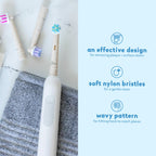 The Humble Co. Bamboo Electric Toothbrush Heads, Soft Bristles (4 Pack)