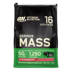Buy now Optimum Nutrition Serious Mass, Weight Gainer Protein Powder, Mass Gainer, Vitamin C and Zinc for Immune Support, Creatine, Strawberry, 12 Pound (Packaging May Vary) at indiglob india