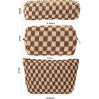 Buy now LYDZTION Makeup Bag Cosmetic Bag for Women,1Pcs Large Capacity Makeup Bags and 1Pcs Pencil Case Makeup Brushes Storage Bag Travel Toiletry Bag Organizer at indiglob india