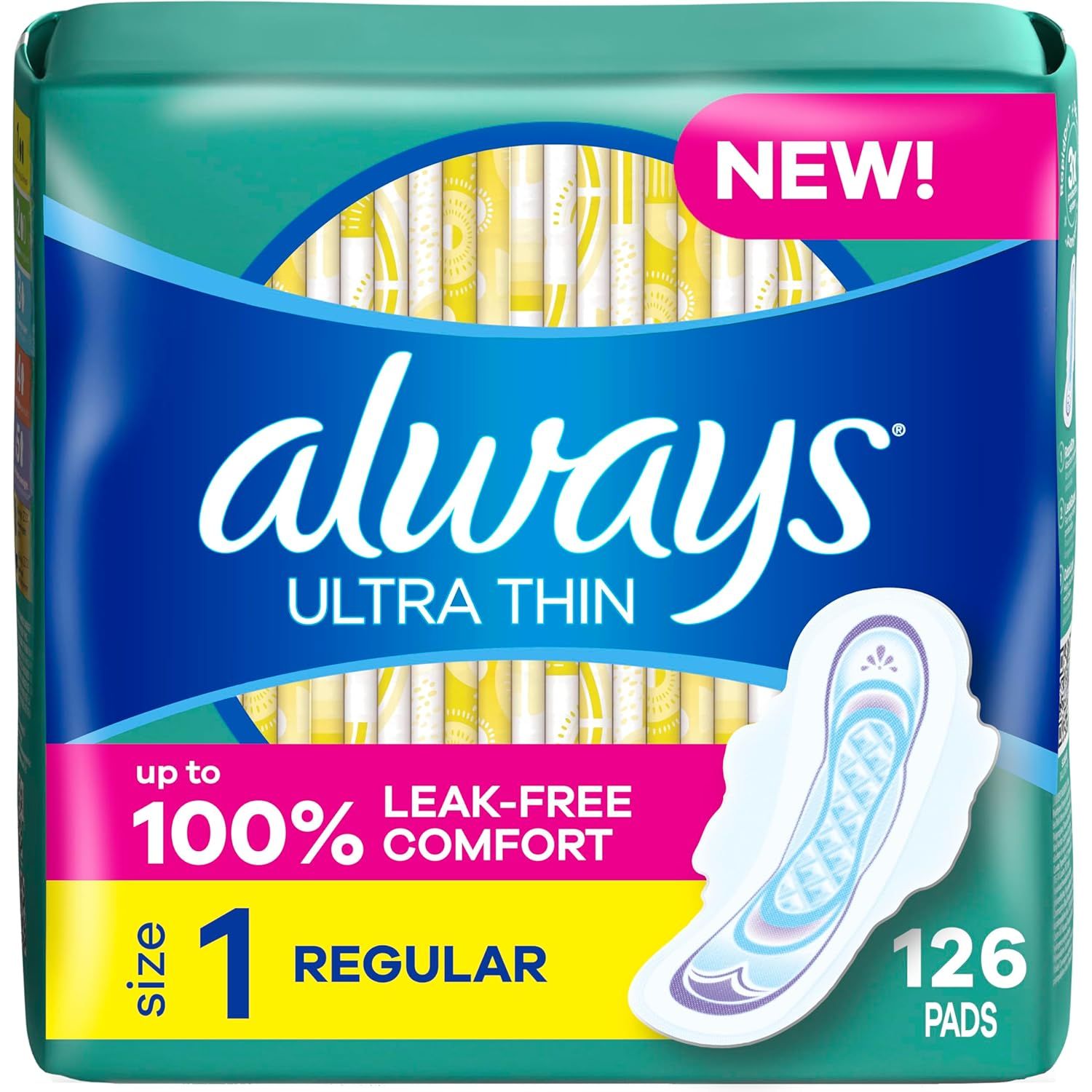 Buy now Always Ultra Thin Pads without Wings, Size 1, Regular, 132 Count (3 Packs of 44) Regular (Size 1) 126 at indiglob india