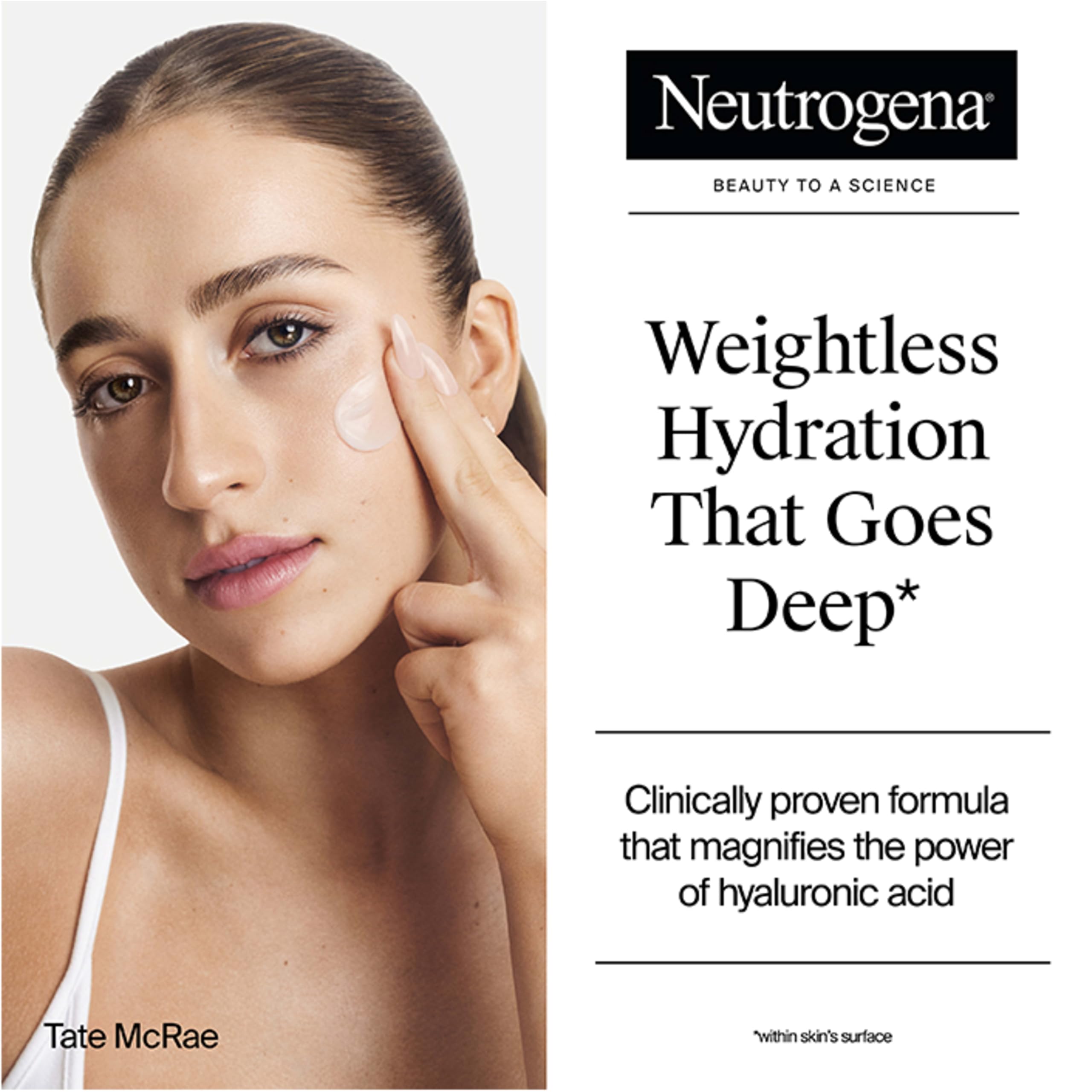 Neutrogena Hydro Boost Water Gel + Facial Cleanser 1.7 fl. oz + 0.5 oz | Hyaluronic Acid Facial Moisturizer, Suitable for Normal to Oily Skin, Hydrating Face Moisturizer, Trial-Size Facial Cleanser