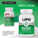 Lipo-Flavonoid for Vertigo & Dizziness Relief, Clinically Tested Formula with Ginkgo Biloba, Vitamin D, & Vitamin B Complex, Inner Ear Health & Balance Support, 30-Count (Pack of 2)