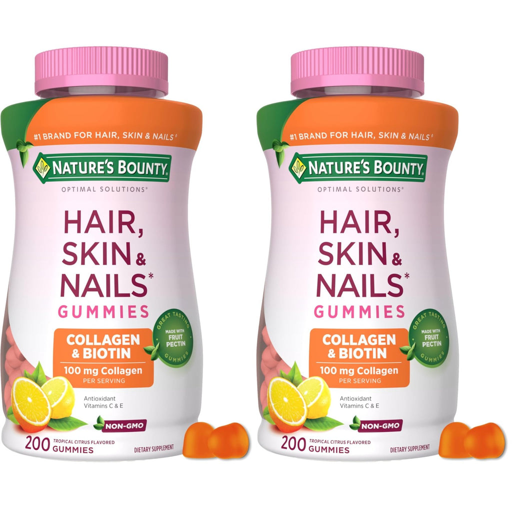 Nature's Bounty Optimal Solutions Hair, Skin & Nail Collagen Pectin Gummies