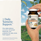 Garden of Life Organics Extra Strength Turmeric Inflammatory Response 60 Tablets-100mg Curcumin (95% Curcuminoids) Black Pepper, Probiotics, Organic Non-GMO Vegan Gluten Free Herbal Supplement