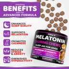 Melatonin for Dogs - 170 Chews - Melatonin Chews for Small and Large Dogs
