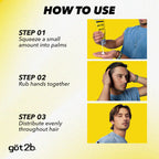 Got2B Glued Styling Spiking Hair Gel 2 - 6 oz tubes + 1 Travel 1.25 oz tube