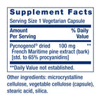 Life Extension Pycnogenol French Maritime Pine Bark Extract, 60 Capsules | Scientifically Studied Formula Supports Healthy Aging & Vascular Health, Non-GMO, Gluten-Free & Vegetarian