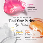 COSRX Pink Peptides Collagen Hydrogel Eye Patch for Puffy Eyes (60) | Cooling & Firming Under Eye Patches with 4-Peptide & Caffeine, Depuffing Gel Eye Mask, Korean Skin Care