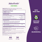 Natrol JuiceFestiv Vitamins and Supplements, 60 Capsules (2-Count) | For Nutrition & Well-being, Antioxidants for Cellular Health, Daily Fruit & Veggie Capsules, 120 Capsules, 30 Day Supply