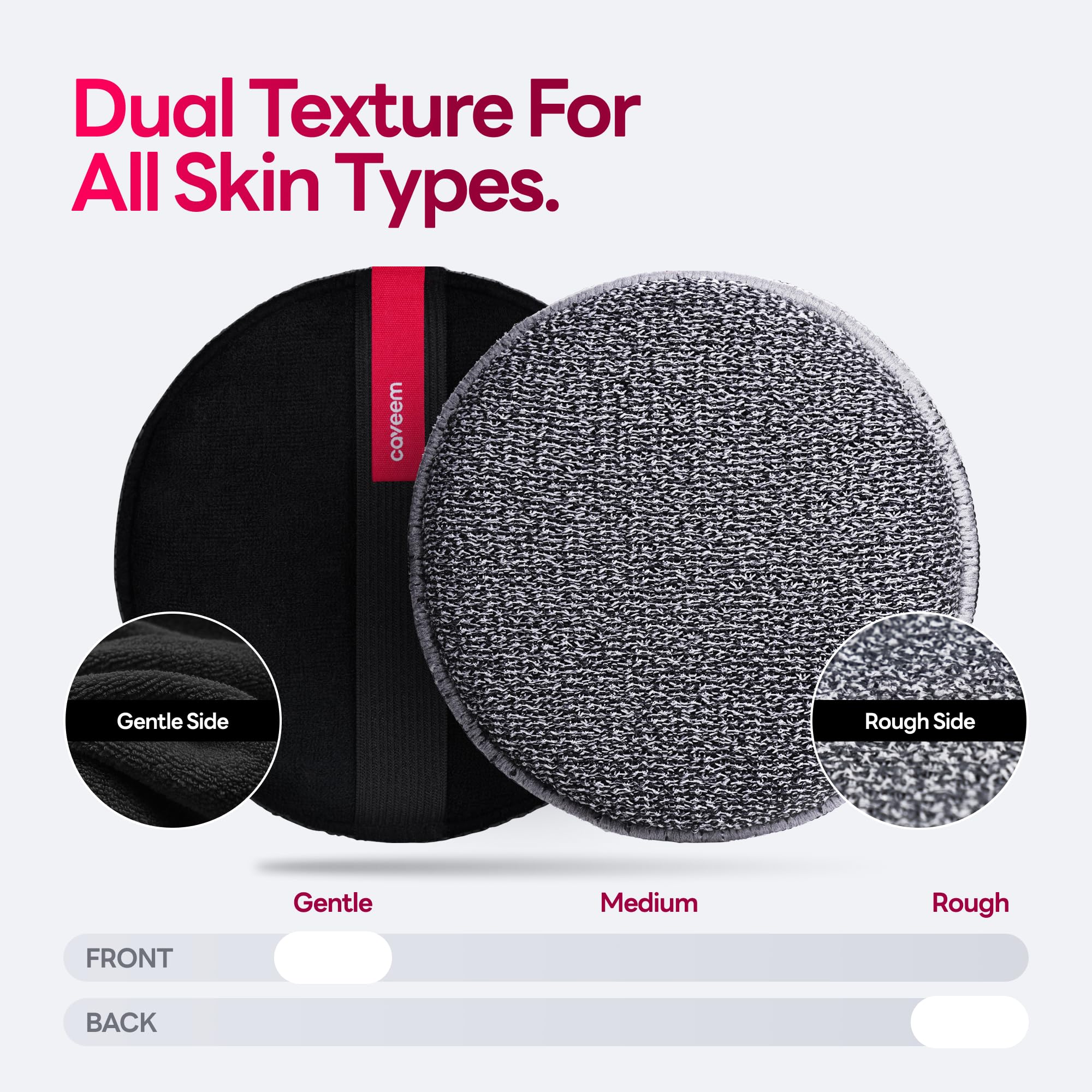 Exfoliating Body Scrubber, Bath and Body Scrub Buffer, Body Exfoliator for Remove Dead Skin, Gentle and Rough Lightweight Sponge for Shower (2 Pack)
