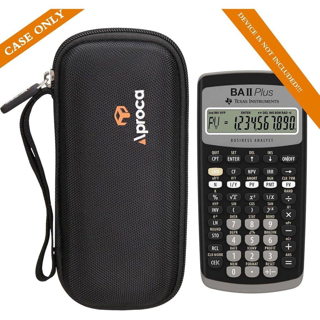 Buy now Aproca Storage Hard Case, for Texas Instruments BA II Plus Financial Calculator (Case Only) at indiglob india